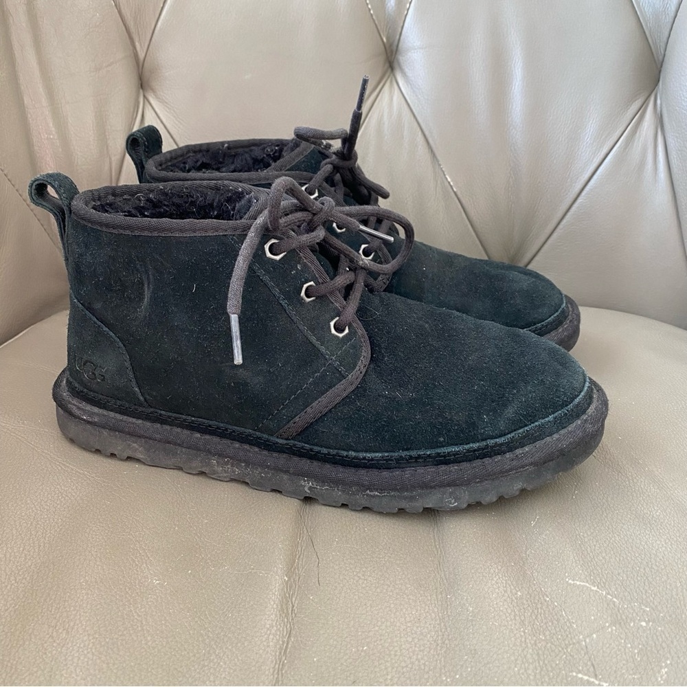 UGG Women's Neumel Chukka Suede Boots Black Size 8